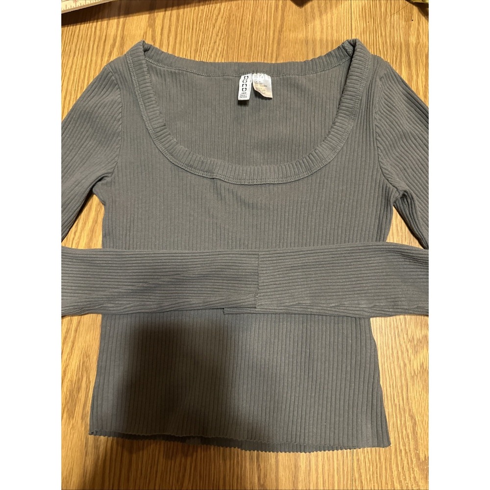 Hm Divided Long Sleeve Crop Top S
